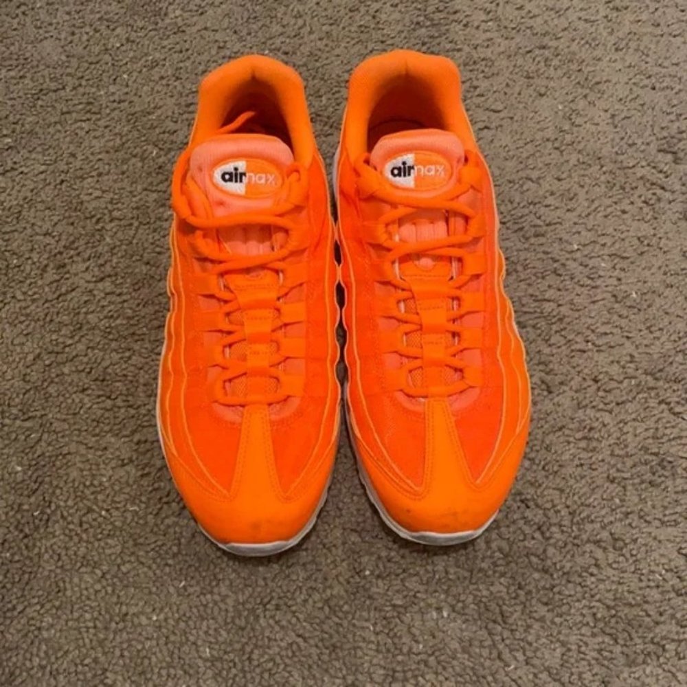 Orange Nike Air Max 95 'Just Do It', men's 8.5